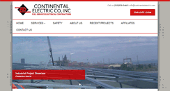 Desktop Screenshot of continentalelectric.com